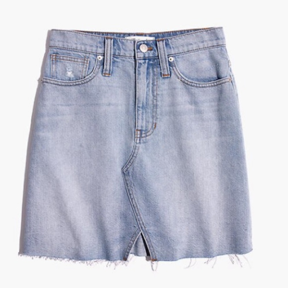 Madewell denim A-Line Mini Skirt
